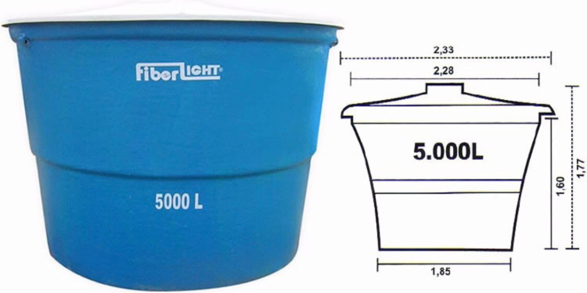 Tanque cuadrado de 600 litros
